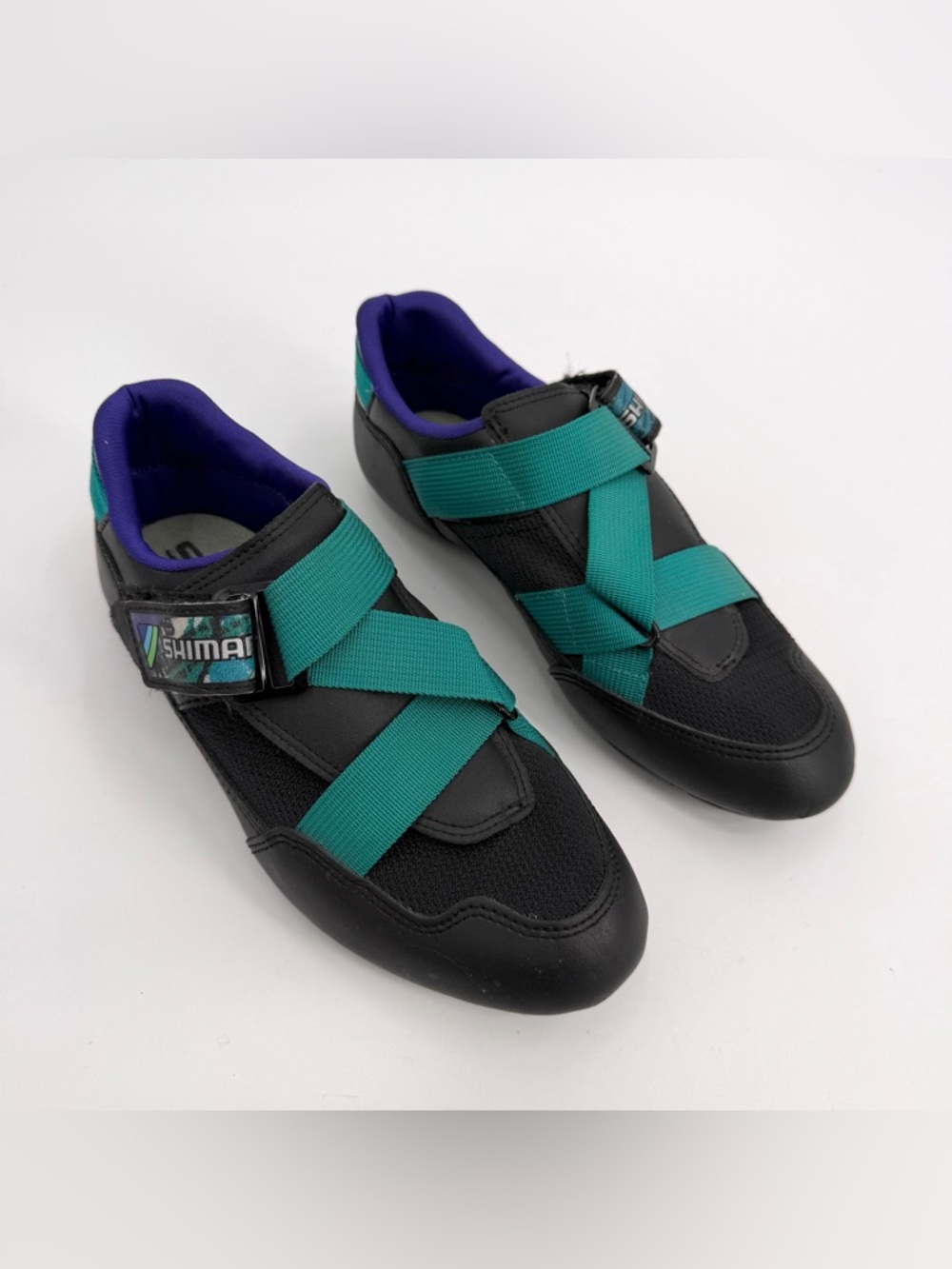 VTG Shimano Cycling Shoes Sz 41 EU SPD SH-R070 1990s Made in Korea-no hardware